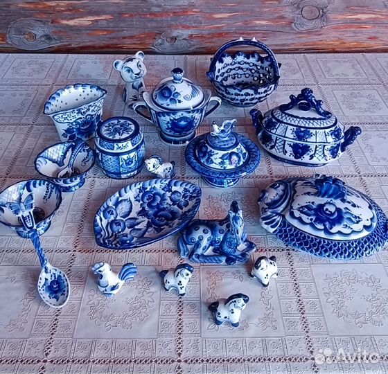 Посуда гжель