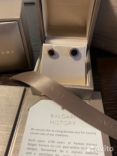 Пусеты bvlgari