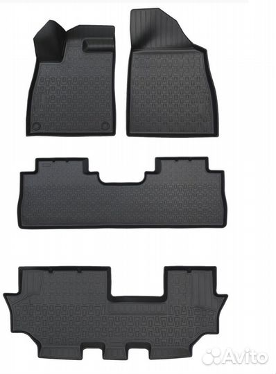 Коврики в салон GAC GS8 II (2023-н.в.) 3 ряда