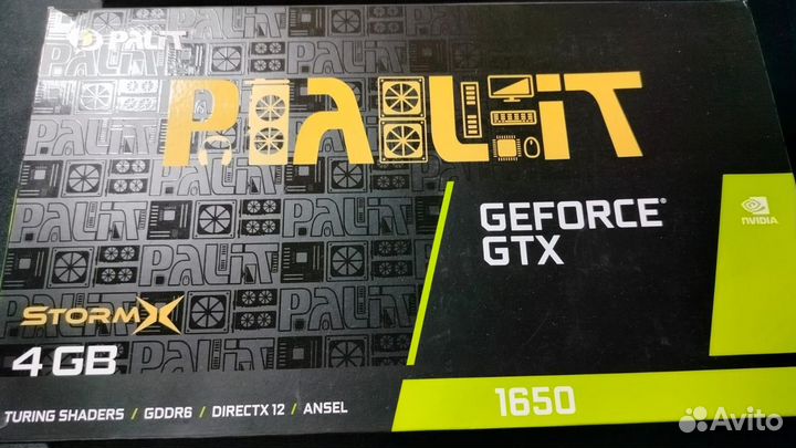 Видеокарта Nvidia geforce gtx 1650 palit StormX