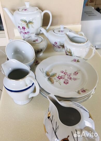 Чайный сервиз ГДР и Дулево (остатки)