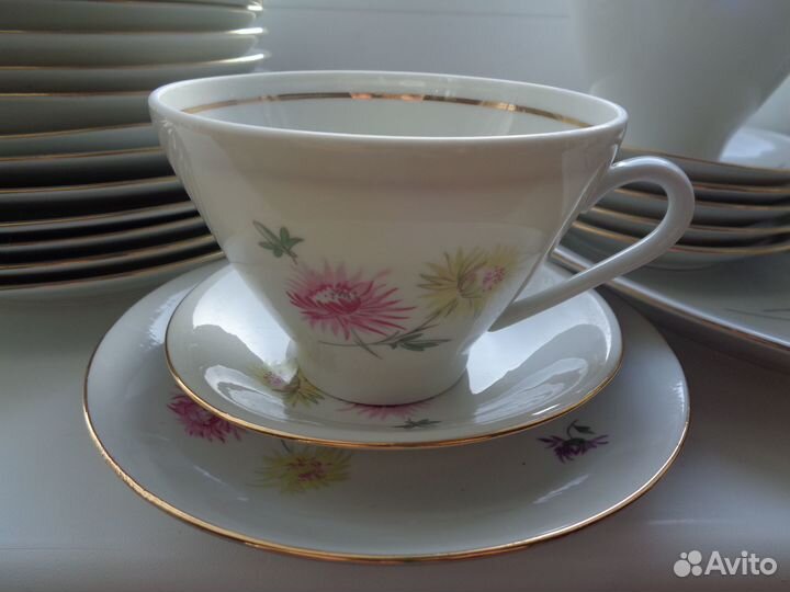 Сервиз чайный гдр freiberger Фарфор Астра
