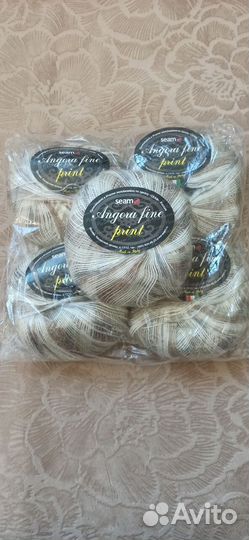 Пряжа Ангора фине принт Seam