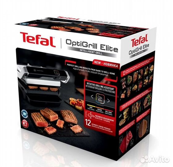 Умный электрогриль Tefal Optigrill Elite GC750D30