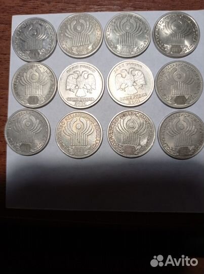 Монеты номиналом в 1 рубль, снг