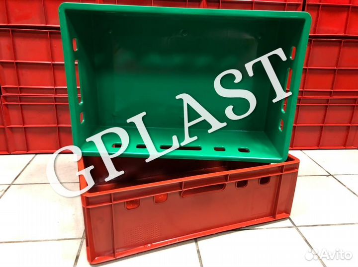 Пластиковые Ящики для Мяса Е1, Е2, Е2 склад Казань