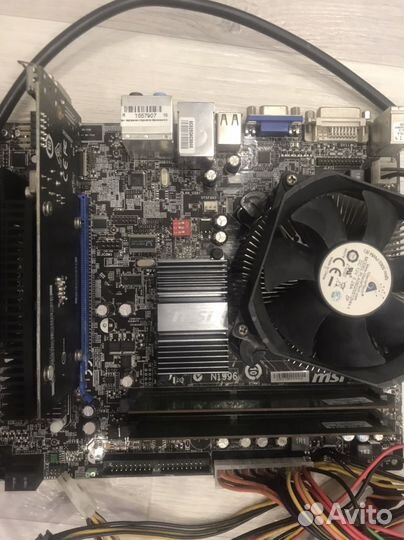 Комплект (мать проц память видеокарта бп)