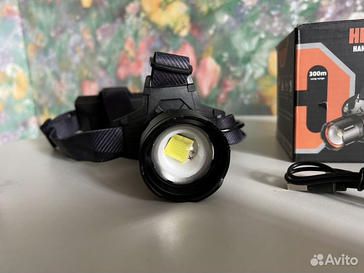 Мощный налобный фонарь арт. 293