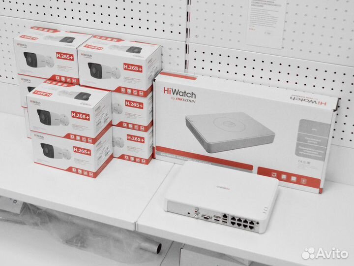 Наружные ip-камеры HiWatch 2Mpx и регистратор