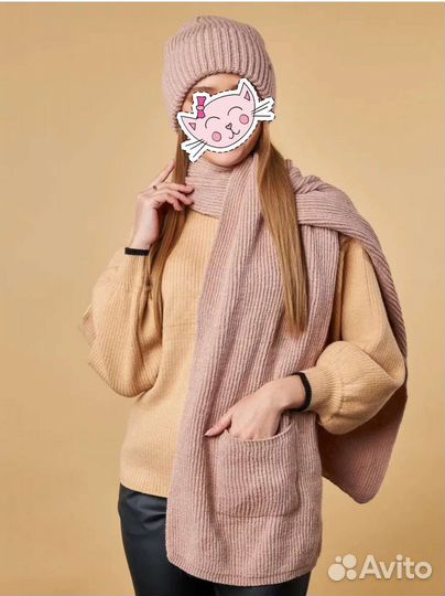 Комплект шапка и шарф Новый