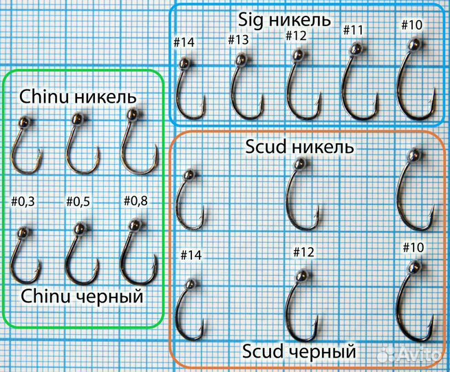 Крючки с напайкой Корея (Kumho, Sung Woon)