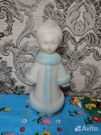 Дед мороз и снегурочка СССР пластик