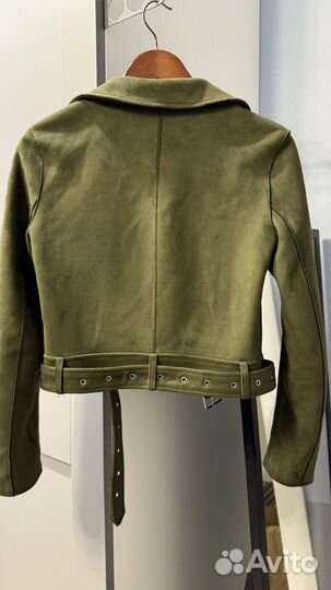 Замшевая косуха zara