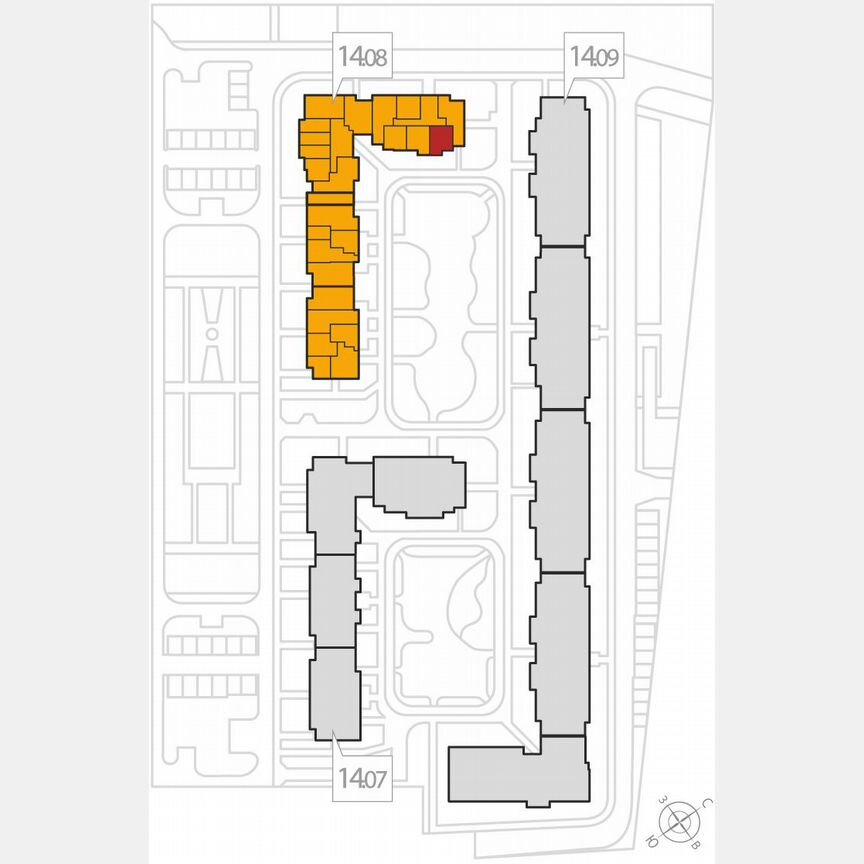 1-к. квартира, 42,1 м², 1/8 эт.