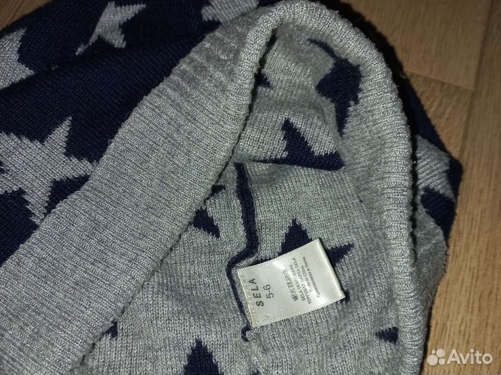 Комплект шапка и снуд для мальчика sela