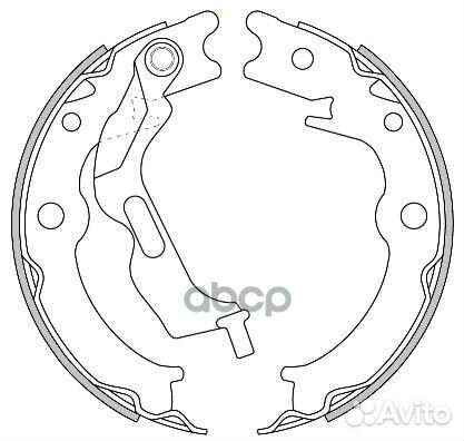 4627 00 колодки ручного торм. Daewoo Lacetti 1