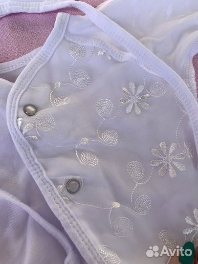 Комплект на выписку для новорожденных новый