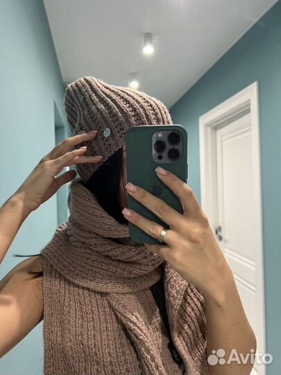 Женский шарф и шапка