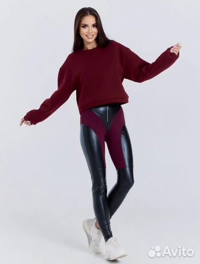 Леггинсы экокожа 42