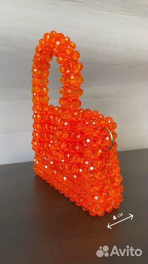 Сумка из акриловых бусин