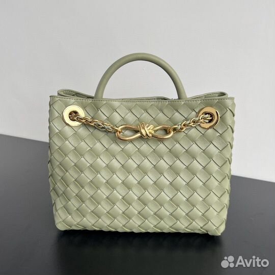 Сумка bottega veneta andiamo 25 фисташка