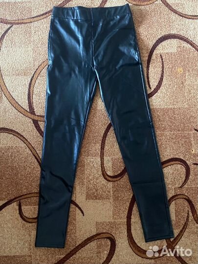 Кожаные лосины женские
