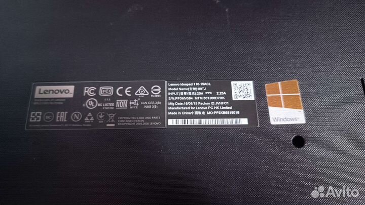 Ноутбук lenovo ideapad 110 15acl