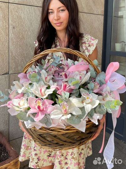 Живые цветы букеты орхидеи,букет цветов,доставка