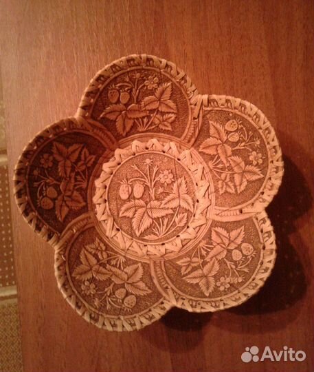 Берестяная конфетница (хлебница)