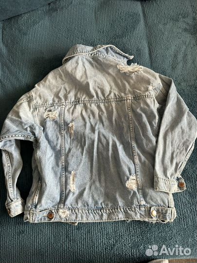 Джинсовая куртка zara женская