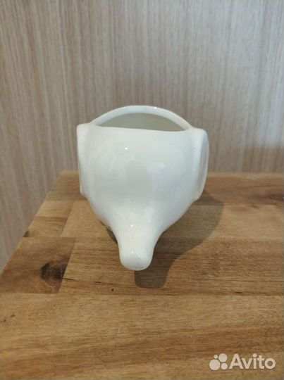 Керамический глазурованный горшок 'Слон'