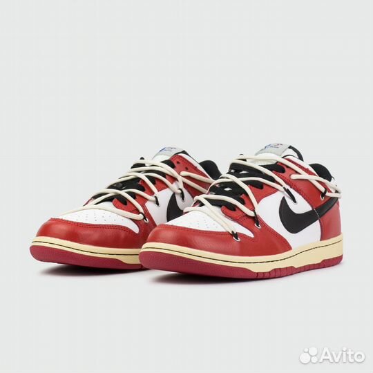 Кроссовки Nike Dunk Low x Off-White Red / Black