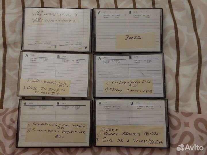 Аудиокассеты с записью