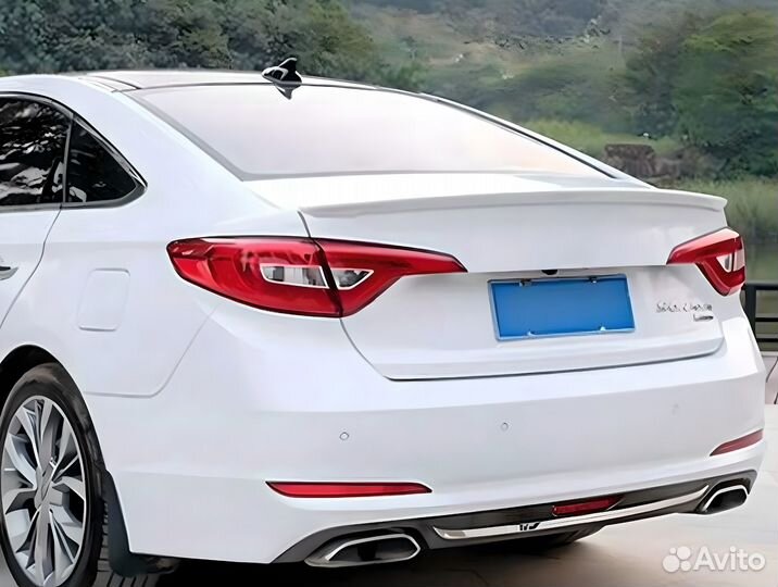 Hyundai sonata lf 7 спойлер черный глянец