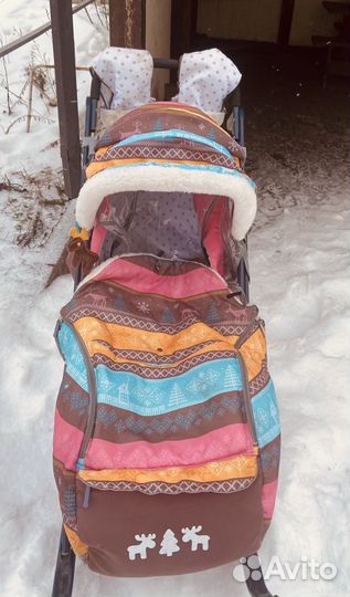 Санки коляска ника 7 8