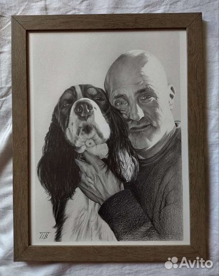 Портрет с фотографии простыми карандашами