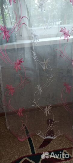 Занавески шторы туль вуаль комплект