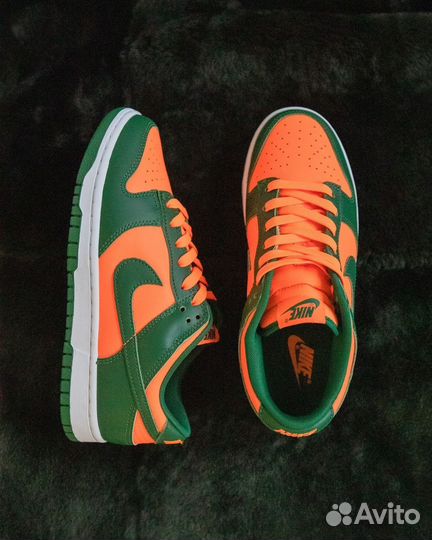 Кроссовки Nike Dunk Low Retro Miami Hurricanes