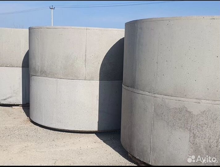 Кольца бетонные крышки днища для септика и колодца