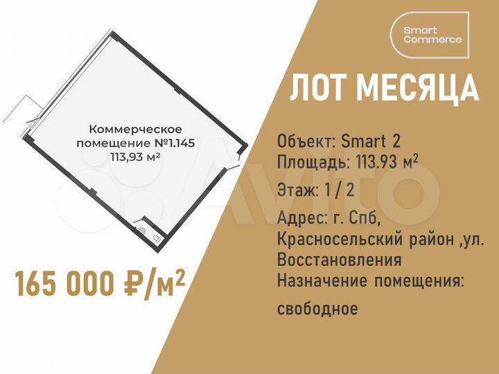 Торговая площадь, 113.93 м²