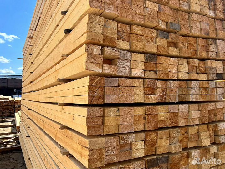 Брус обрезной 100х150х6000мм 1 сорт ГОСТ