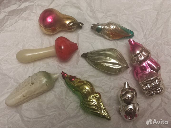 Елочные игрушки на реставрацию одним лотом