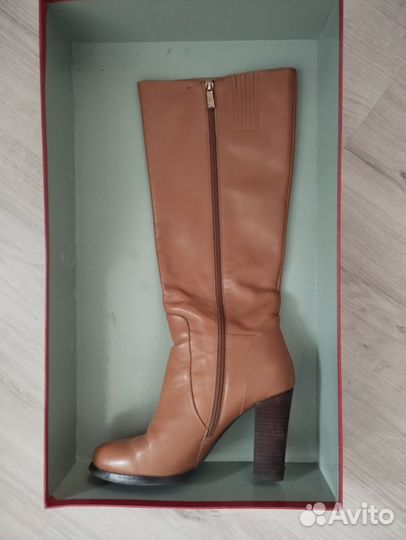 Сапоги женские нат кожа, 39 демисезонные