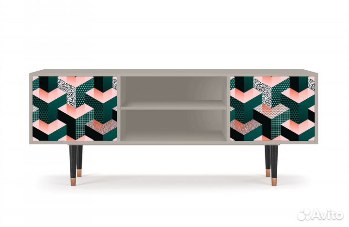 Тв-тумба T2 - Сатин - Geometric Madness