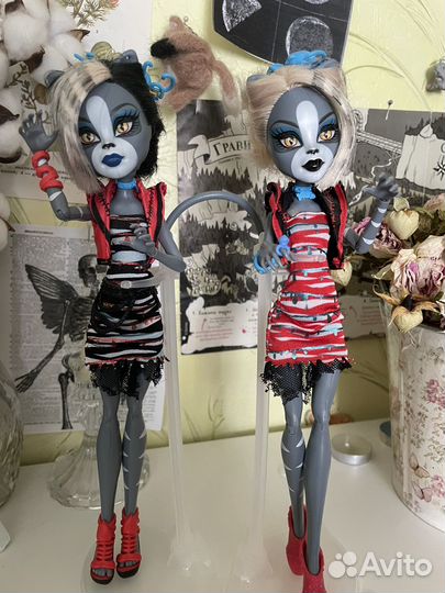 Кукла Монстер Хай мяулодия и пурсифона кетрин