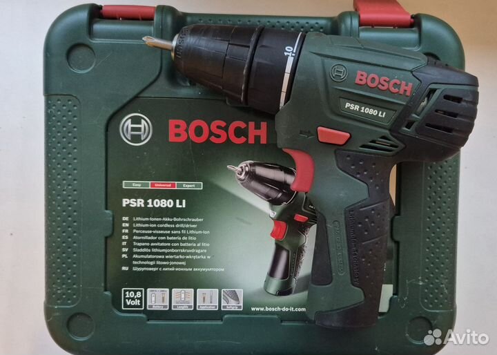 Шуруповерт bosch 1080 li