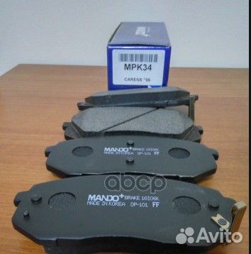 Колодки тормозные дисковые MPK34 KIA carens NEW