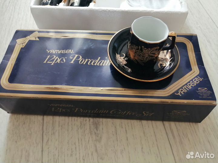 Сервиз кофейный японский с позолотой