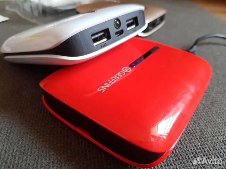 Power Bank Gerffins 10400mAh (2*USB) +Фонарик