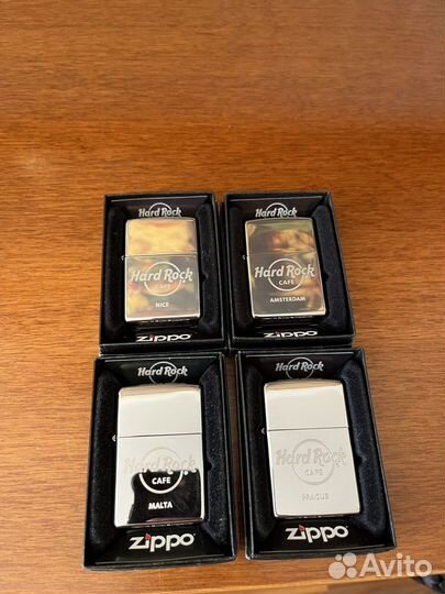 Zippo Hard Rock Cafe(15 штук, разные города)